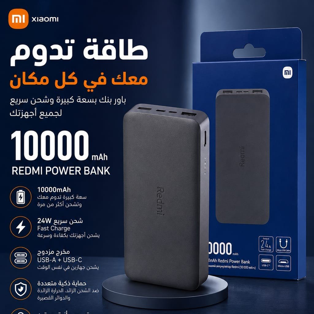 124 باور بانك REDMI POWER BAND سعة 10000mAh - الصورة 1