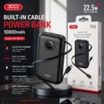 باور بانك XO PR272 - Built-In Cable Edition سعة 10000mAh