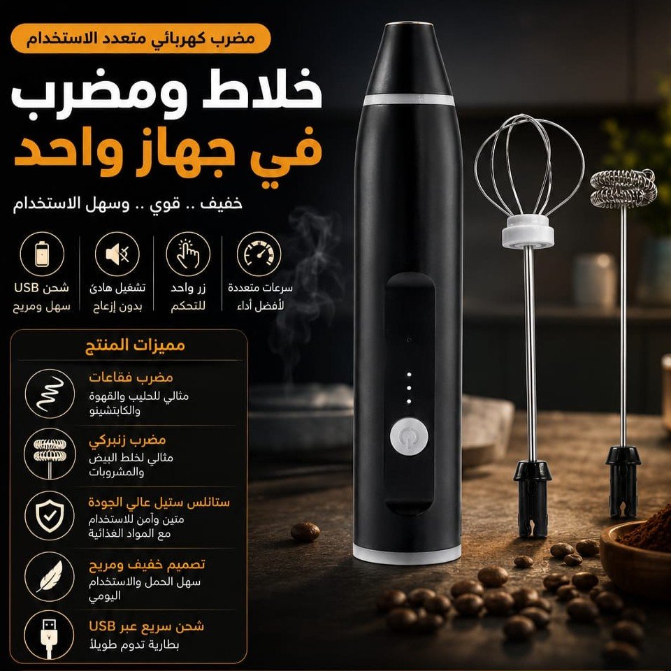 162 مضرب كهربائي متعدد الاستخدام - الصورة 1