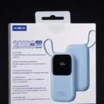 ⁦باور بانك قوي بسعة كبيرة وتصميم عملي من MOXOM 20000mAh⁩ - الصورة ⁦2⁩