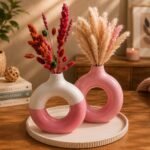 طقم ديكور كونكريت بزهرية 4